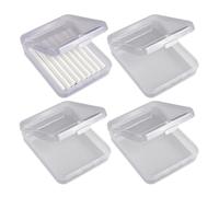 CGACCSD Chalk Box, Teacher Chalk Box for Classroom, 4-Piece Transparent for School, Library, Student Dorm