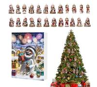 CGACCSD Christmas Pendant Countdown Calendar Countdown Calendar with 24 Jesus Ornaments, Cute Two-Dimensional Flat Keepsake as Scene Props - for Decoration for Mantle Tree Wall and