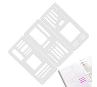 CGACCSD Creative Journal Stencils - Calendar Templates for Drawing Diaries | Office Supplies Scrapbooking for Diary School Students Adults Notebook Checklist Tracker