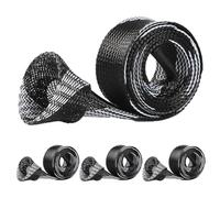 CGACCSD Fishing Rod Covers | Protective Sock for Rods, 4 Pieces Elastic Waterproof Protection Transport Travel - Kayak, Beach, River, Surf and Lake