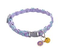 CGACCSD Kitten Collar with Bell | Detachable Dog Safety Collar, Floral Pet Charm with Pendant, Cute Accessories for Small and Large Animals Puppies