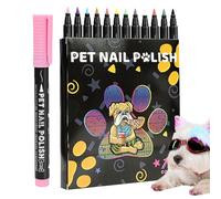 CGACCSD Nail Polish for Dogs, Dog Nail Polish, Colour-Resistant, Pet-friendly Care Accessories, Pack of 12, Useful for Pet Care, Cat-Specific Hair Dyes and Grooming