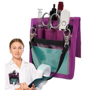 CGACCSD Nurse Pouch, Nurse Fanny Pack - Pocket Nursing Organizer Belt Bag | Multi-Compartment Utility Waist Bag with Ribbon Holder Tool Belt Small Pocket for Stethoscope