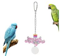 CGACCSD Parrot Toy, Rotating Rattle Toy for Birds, Chew Toy for Activity Promotion, Interactive Accessories for Budgies, Lovebirds and Parakeets