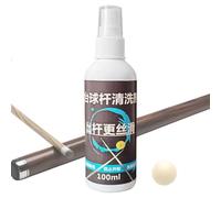 CGACCSD Pool Cue Cleaner Liquid - Pool Cue Polish Liquid, 100 ml Deep Cleaning Stain Removal Plant Extracts Solution for Beginners Players Professionals Enthusiasts