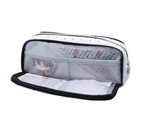CGACCSD Simple Pencil Case - School Pencil Case for Students, Large Capacity for Artists, Students, Teachers, Travelers, School, Office, Classroom, Work, Travel, black / white, Se référer au