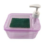 CGACCSD Soap Pump & Sponge Holder, Soap Dispenser with Sponge Holder - 2 in 1 Countertop Soap Pump Dispenser | Soap Dish & Sponge, Hand Soap Dispenser Set
