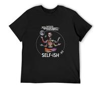CGAWCU Selfish Self-Ish Will Wood T-Shirt Vintage Clothes T-Shirt Men Black