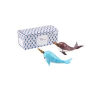 CGB Giftware | 1 Randomly Chosen Blue or Purple Glass Narwhales | Collectable | Glass Narwhale | Artisan Glass | Collectable | Giftboxed | GB02995