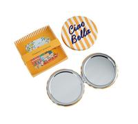 CGB Giftware | Bon Voyage 'Ciao Bella' Compact Mirror | In Gift Box | Travel Accessory | Handbag | Make Up | GB09577