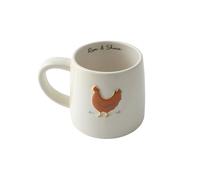 CGB Giftware | Bramble Farm Chicken Stoneware Mug in Gift Box | Homeware | Kitchenware | Farmyard | Chicken Mug | Bramble Farm GB07496