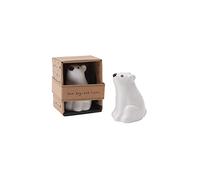 CGB Giftware | Ceramic Bear Charm | White | Lucky Ornament Collectable Decoration |Home Accessory | Gift For Her | Send With Love Range | GB06009