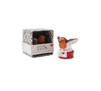 CGB Giftware | Ceramic Robin and Letterbox Charm with Gift Box | Brown Orange Red | Lucky Ornament Collectable Decoration | Home Accessory | Gift For Christmas | Winter Robin Range | GB06228