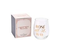 CGB Giftware Champagne Moments 'Rose All The Way' Glass Tumbler - GB02289
