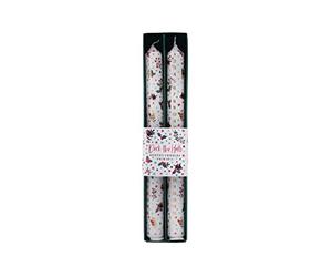 CGB Giftware | Christmas Deck The Halls Advent Candles | Pack of 2 | Countdown to Christmas | Numbered 1 - 25 | Family Tradition | Gift Box | Joy to The World Range | Item No. GB05960