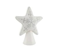 CGB Giftware | Christmas Felt Silver Star Tree Topper | Festive Decor | Christmas Decoration | Seasonal | GB08717