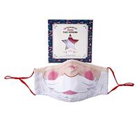 CGB Giftware | Christmas Novelty Santa Claus Design Reusable Washable Face Covering | 100% Cotton With Nose Wire | Triple Layered Adjustable Ear Loop Straps | GB05642