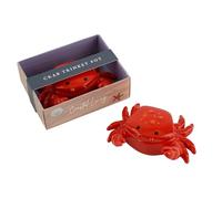 CGB Giftware | Coastal Living Ceramic Crab Ring Holder Trinket Pot | In Gift Box | Nautical Gift | Seaside Gift | Beach Theme