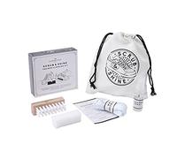 CGB Giftware | Dapper Chap 'Scrub & Shine' Trainer/Crep/Sneaker Cleaning Kit & Travel Bag | Comes With: Microfibre Cloth, Shoe Brush, Cleaner Spray, Super Eraser, 1 X White Laces | GB03857