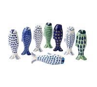 CGB Giftware | Fish Nautical Light Pull Handle - Assorted Designs - 1 Supplied - White, Blue or Green Ceramic - Cord Pull for Bathroom Lighting Blinds Curtains Ceilings Fans