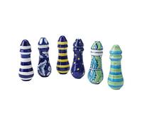 CGB Giftware | Floral/Polka Dot/Stripe Designed Light Pull | Assorted Designs | 1 Selected at Random | Material: Ceramic | Cord Pull for Bathroom Lighting | RE92