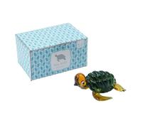 CGB Giftware Glass Turtle Ornament | Green | Gift Boxed | Collectable | Decorative | Home Accessory | Artisan | Gift | Glass Animals GB05974