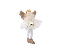 CGB Giftware Gold Angel Light up Shelf Sitter | Christmas Festive Holiday Home Accessory | Gold | Gift For Home & Children | Joy To The World GB06748