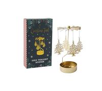 CGB Giftware | Gold Christmas Tree Tealight Spinner | Festive Decoration | Home Decor | Christmas | GB07856