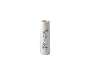 CGB Giftware | Just Smile 'Bee Happy' Ceramic Bud Vase | Keepsake | Flower Vase | Home Decor | Gift Box | GB07630