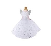 CGB Giftware | Large Christmas Light Up Angel Tree Topper - Silver | Joy To The World Range | Christmas | Festive | Xmas | Tree Decoration | GB05936