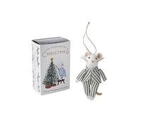 CGB Giftware | Little Bear Co. 'The Night Before Christmas' Mouse Decoration | Mouse Hanger | Tree Decoration | Little Bear Co. | GB08208