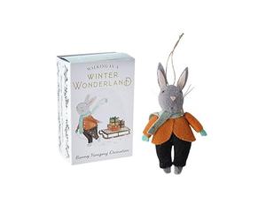 CGB Giftware | Little Bear Co. 'Walking In A Winter Wonderland' Bunny Decoration | Bunny Hanger | Tree Decoration | Little Bear Co. | GB08209