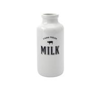 CGB Giftware | Loft 'Farm Fresh' Ceramic Milk Bottle In Gift Box | Homeware | Serveware | Milk Jug | Kitchenware | GB07364
