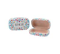 CGB Giftware | Mini Floral Travel Case | Organiser | Jewellery | Contact Lenses | Beauty | ‘Keep Me Safe’ | Gift for Her | Live Happy Collection | GB06818