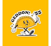 CGB Giftware | Pack of 3 | Paddy The Pasty 'Geddon' Sticker | Laptop | Notebook | Phone | Planner | Bottle | Scrapbook | Pun | GB08467