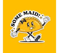CGB Giftware | Pack of 3 | Patsy The Pasty 'Some Maid' Sticker | Novelty Sticker | Laptop | Notebook | Phone | Planner | Bottle | Scrapbook | Pun | GB08471