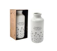 CGB Giftware | Send With Love 'Friendship...' Ceramic Bottle Vase In Gift Box | Homeware | New Home Gift | Ceramic Vase | GB07474