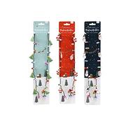 CGB Giftware | Set of 3 Assorted Christmas Novelty Flashing Light Up Necklace Perfect for Party | 3 Flashing Modes