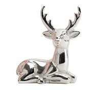 CGB Giftware Silver Finish Stag Shaped Ring Holder | Ring Organiser | Ring Stand from CV285