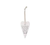 CGB Giftware | Slogan Hanging Heart | Gift for Mum | Ceramic | 'Mums Are Like Stars, You Don't Always See Them...' | Gift for Mother's Day Birthday Christmas | GB01025A