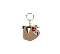 CGB Giftware Sloth 'Take It Easy' Enamel Keychain | Car House Key Bag Charm | Home Accessory | Gift For All | Live Happy GB06988
