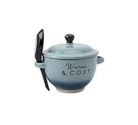 CGB Giftware | Snuggle Season 'Warm & Cosy' Soup Bowl with Spoon | Gift Boxed | Autumn | 350ml Capacity | GB07156