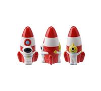 CGB Giftware Space Rocket Light Pull | Red White | Cord Pull for Bathroom Lighting Blinds Curtains Ceilings Fans | The Drawer Pull Collection GB06367