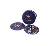 CGB Giftware | The Beekeeper 'Bee's Knees' Purple Portable Handbag Compact Mirror | The Beekeeper Range | Ladies | Comes Gift Boxed | 2 Varied Magnifications | GB03894