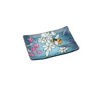 CGB Giftware | The Beekeeper Glass Small Rectanguar Dish in Gift Box | Trinket Dish | Tabletop | Homeware | Decorative Plate | The Beekeeper | GB07306