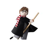 CGB Giftware | Young Wizard Boy Flying on Broomstick Hanging Decoration | Holiday and Bedroom Home Accessory | Wizard | Gift For Home | Enchanted Emporium | GB07778