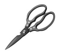 CGBE Kitchen Scissors Heavy Duty, Dishwasher Safe Kitchen Scissors, Multi-Purpose Kitchen Shears for Food, Non Slip Stainless Steel Sharp Cooking Scissors (All Black)