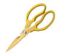 CGBE Kitchen Scissors Heavy Duty, Dishwasher Safe Kitchen Scissors, Multi-Purpose Kitchen Shears for Food, Non Slip Stainless Steel Sharp Cooking Scissors (All Gold)