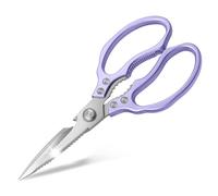 CGBE Kitchen Scissors Heavy Duty, Dishwasher Safe Kitchen Scissors, Multi-Purpose Kitchen Shears for Food, Non Slip Stainless Steel Sharp Cooking Scissors (Purple)