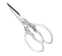 CGBE Kitchen Scissors, Multi-Purpose Kitchen Shears, Heavy Duty Dishwasher Safe Food Scissors for Chicken, Poultry, Fish, Meat & Herbs with Non-Slip Grips (Transparent)